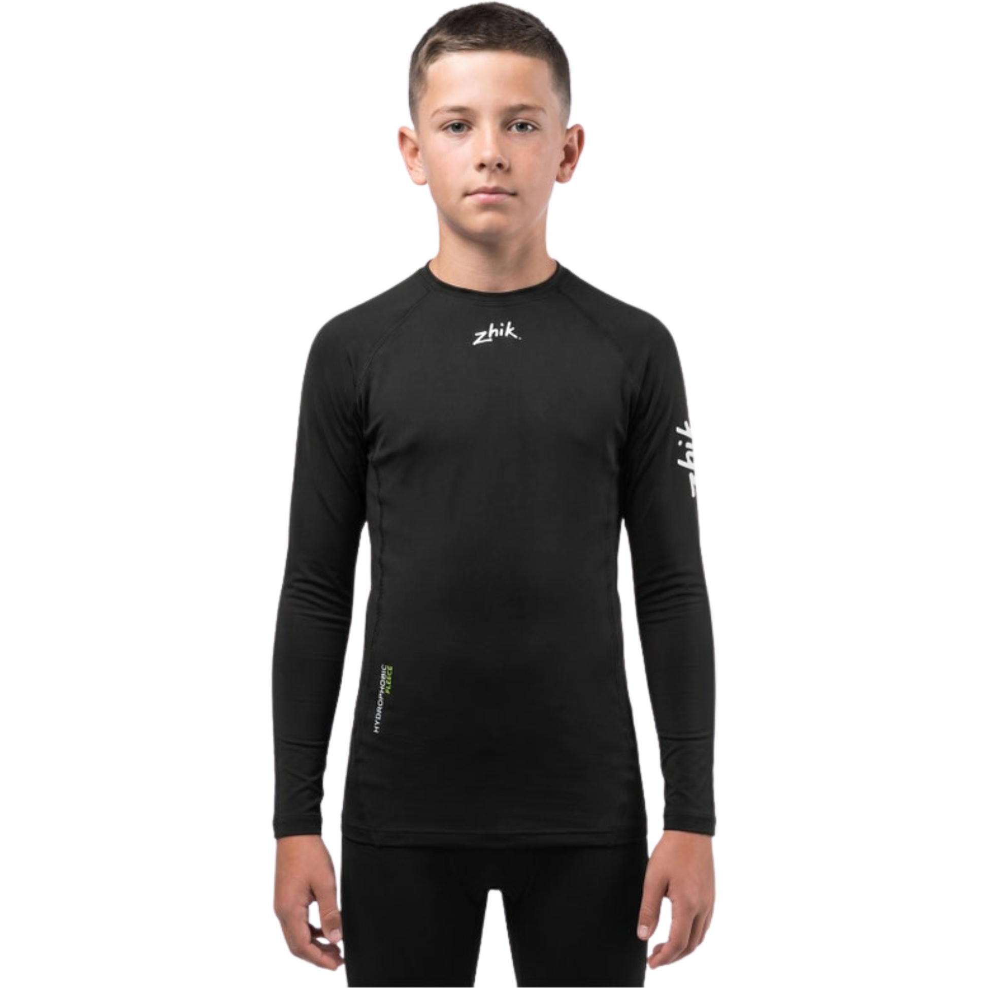 2026 Zhik Junior Hydrophobic Fleece Top DTP-420-Y-BLK - Black